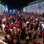 San Pancrazio Salentino (BR), festa patronale 2018, un momento della processione col simulacro di San Pancrazio in piazza Umberto I (foto Eupremio Spinelli)