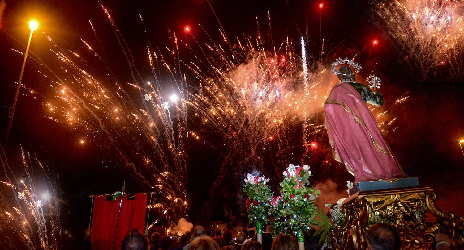 San Pancrazio Salentino (BR), festa patronale 2018, spettacolo pirotecnico (foto Eupremio Spinelli)