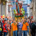 Torricella (TA), processione mattutina del 25 aprile 2022 col simulacro del santo patrono (foto Michelangelo De Vincentis)