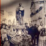 Torricella (TA), foto storica della processione mattutina del 25 aprile, anni Cinquanta-Sessanta del XX secolo