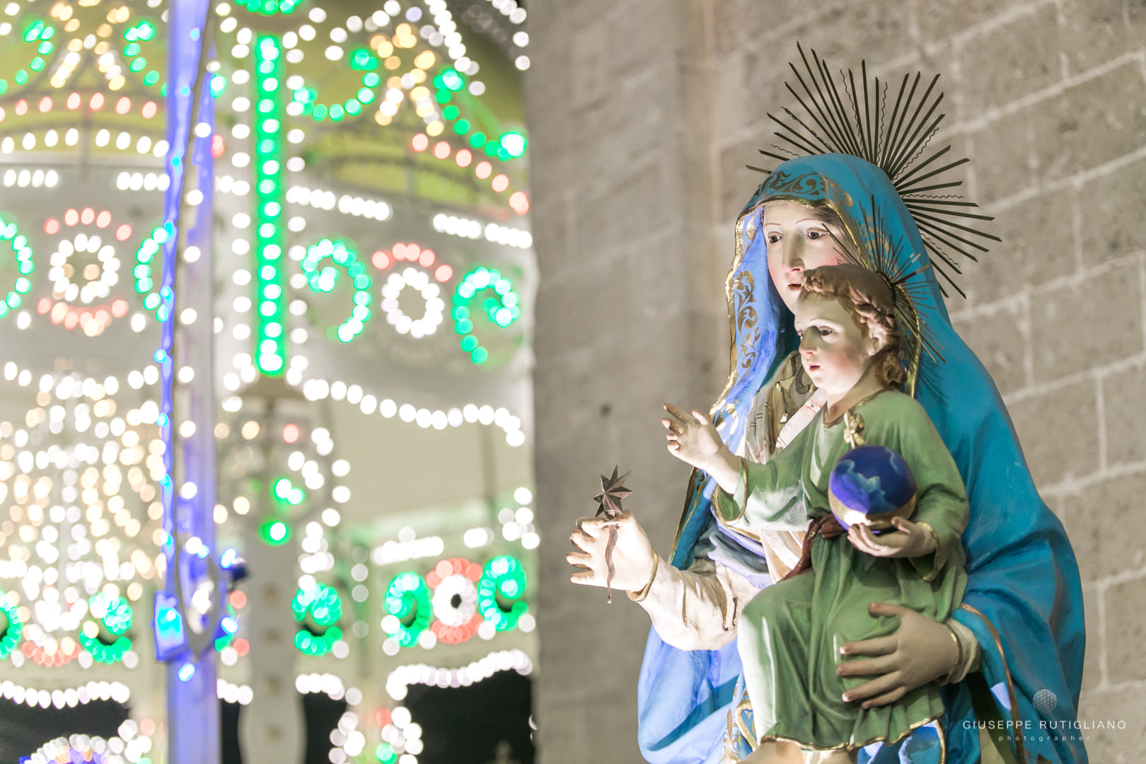 Dragoni (fraz. di Lequile; LE), processione col simulacro della Madonna della Stella, mercoledì 20 aprile 2022 (foto Giuseppe Rutigliano).
