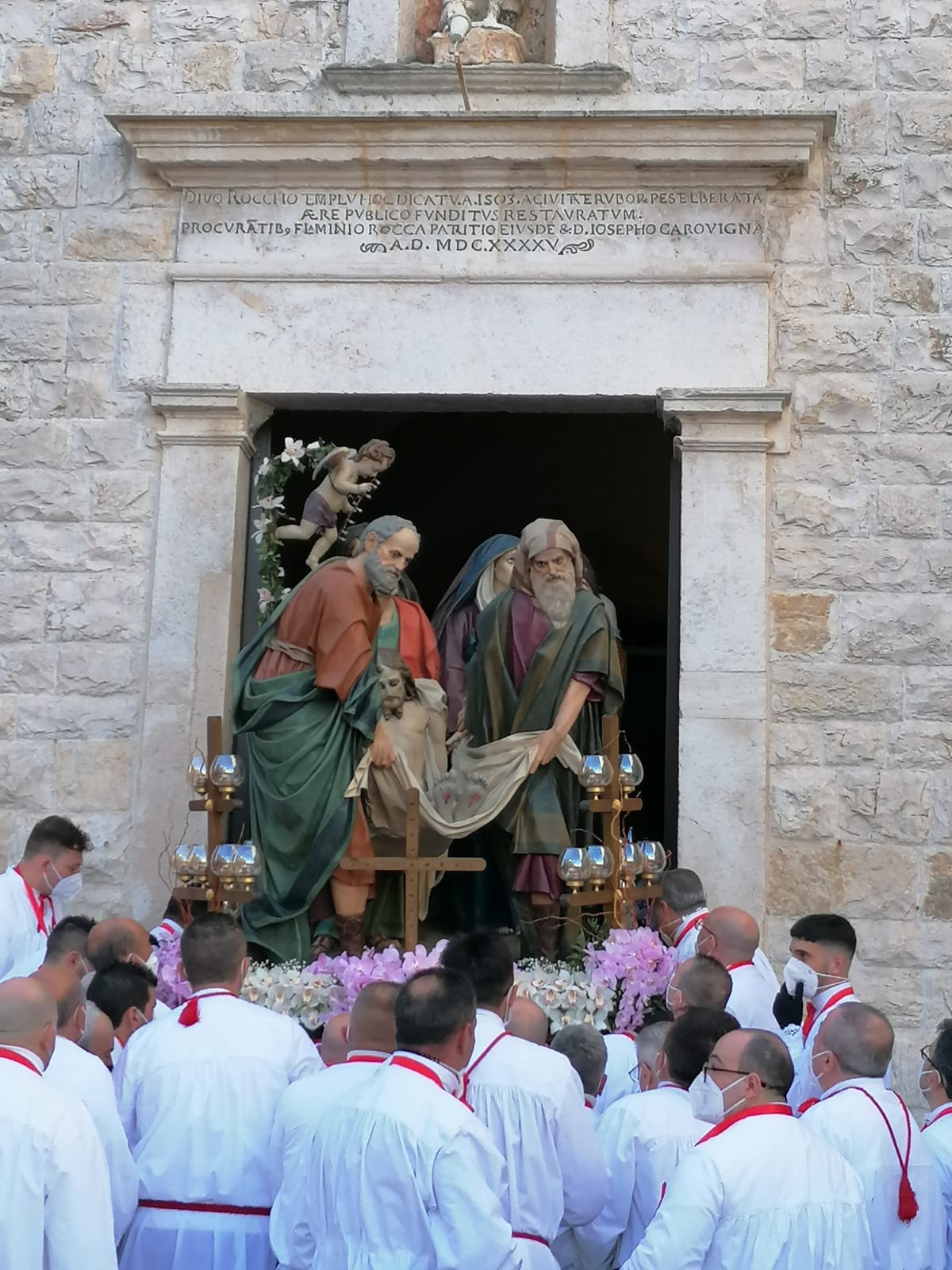 Ruvo di Puglia (BA), processione degli Otto Santi al rientro, Settimana Santa 2022