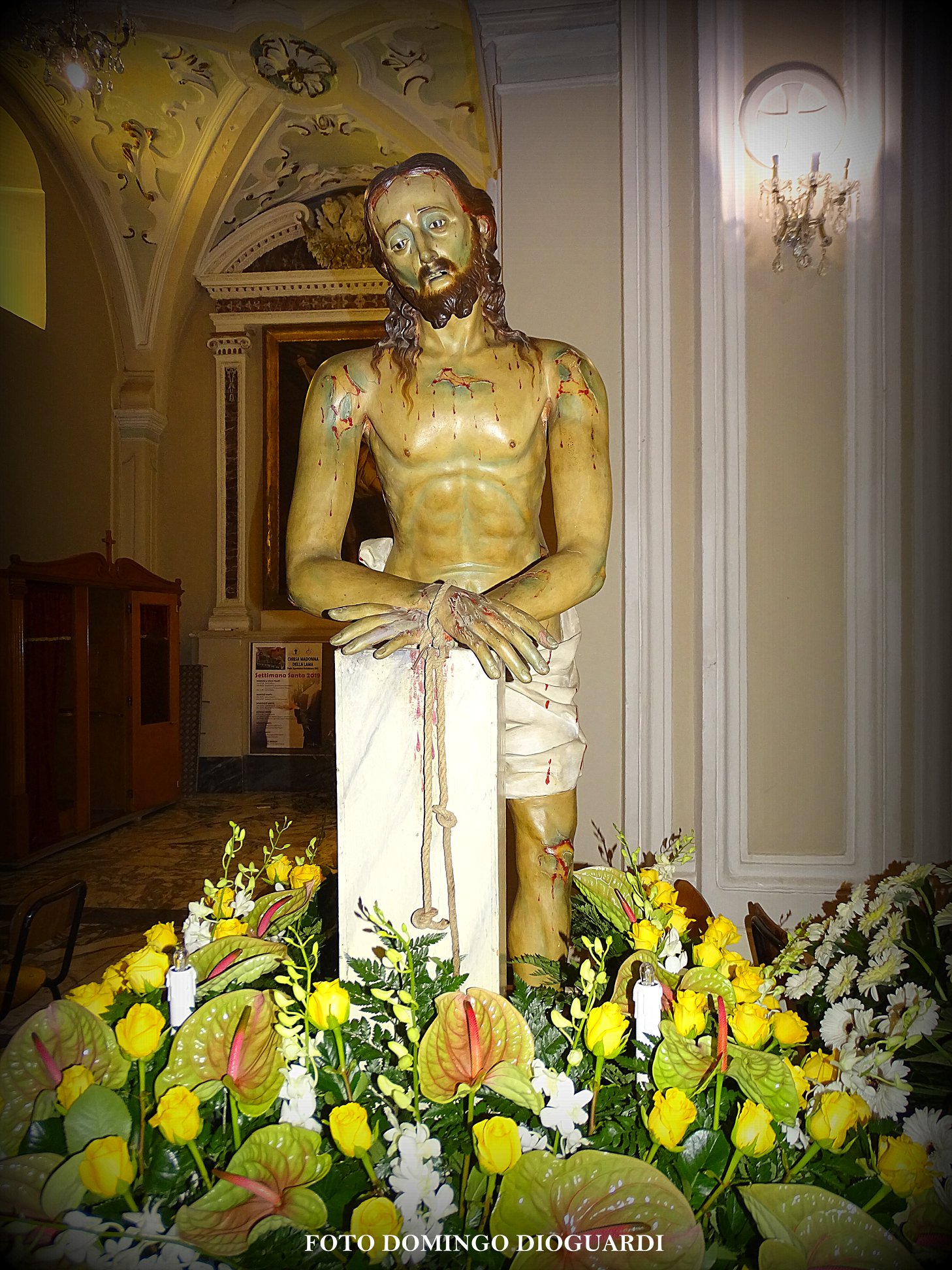 Ignoto Cartapestaio del XIX sec, Cristo alla colonna, XIX sec. Noicattaro (BA), chiesa Santa Maria della Lama (foto Domingo Dioguardi)