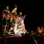 Vaste (fraz. di Poggiardo; LE), festa patronale del 10 maggio, processione con i simulacri dei Santi Alfio, Filadelfio e Cirino, di Santa Benedetta di Locuste e di San Vitalio